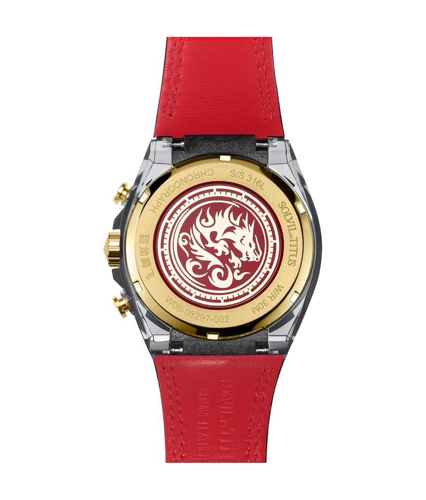 Modernist計時石英皮革腕錶 W06-03297-002