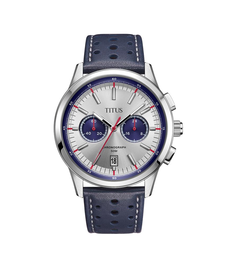 Bravo計時石英皮革腕錶 W06-03236-013