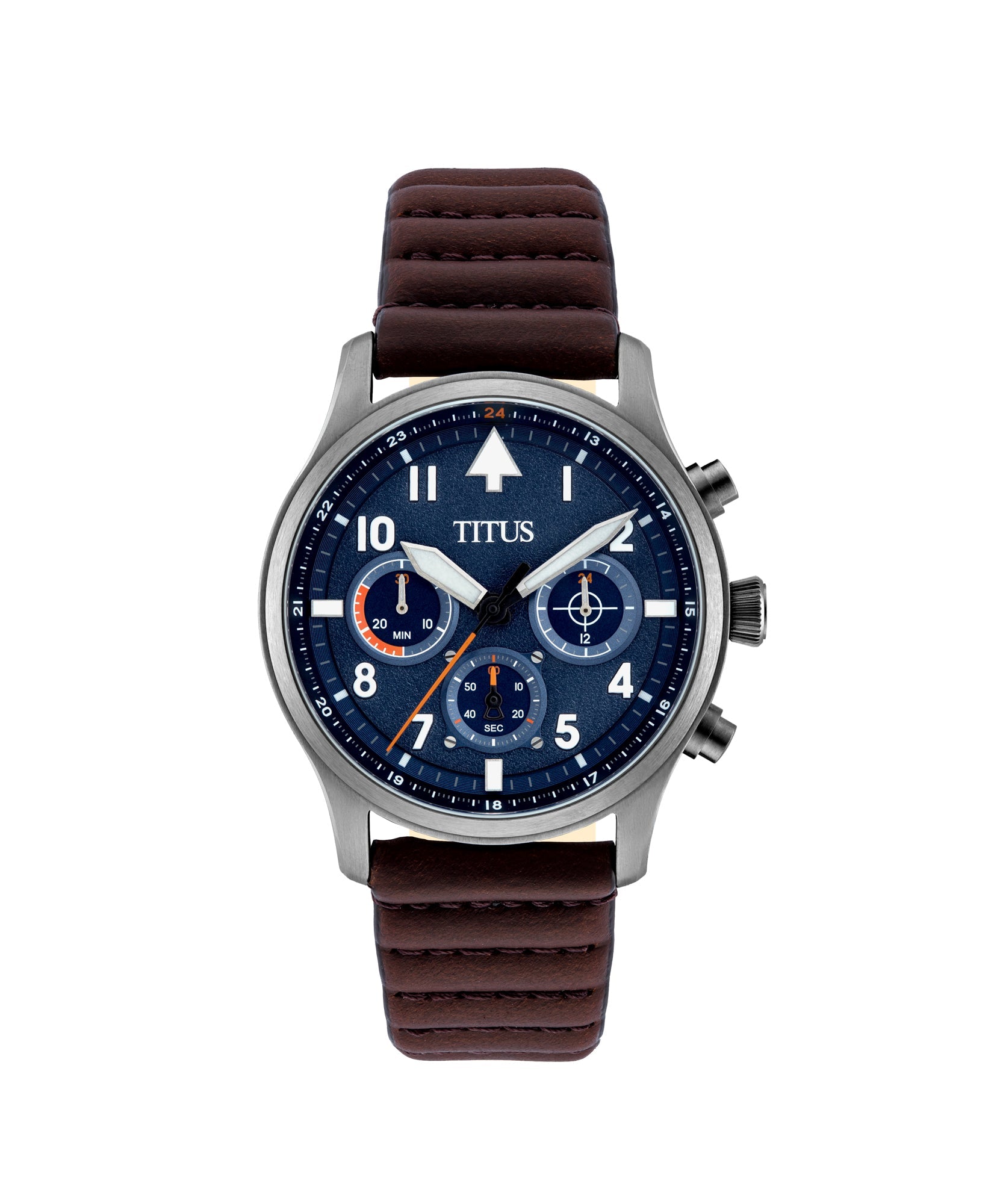 Modernist計時石英皮革腕錶 W06-03249-003