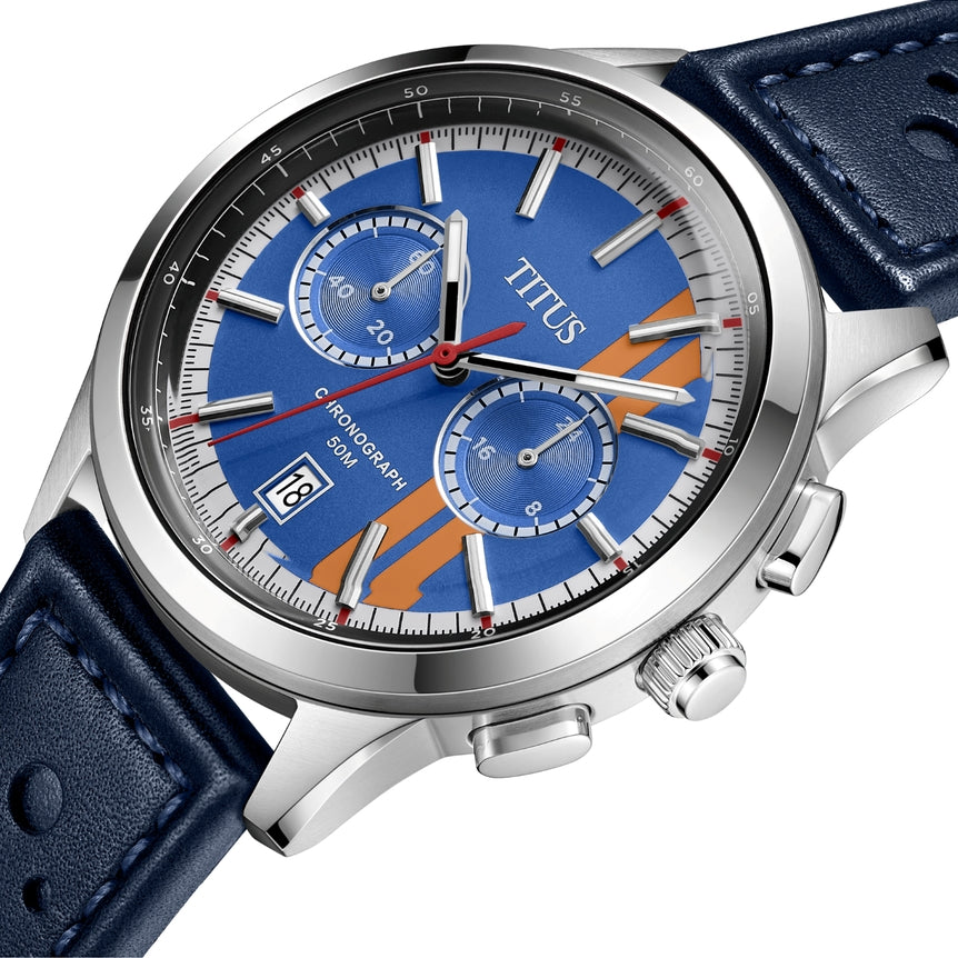 Bravo計時石英皮革腕錶 W06-03236-020