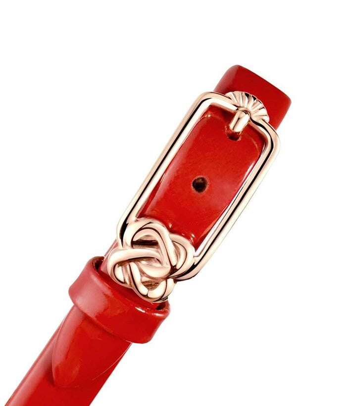 「約定」系列兩針石英鑽石皮革腕錶 W06-03140-002