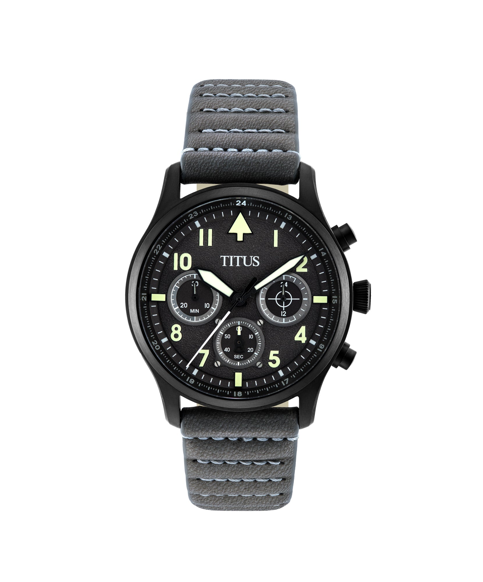 Modernist計時石英皮革腕錶 W06-03249-005