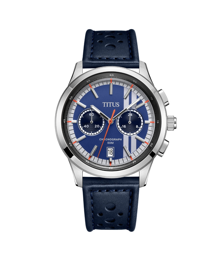 Bravo計時石英皮革腕錶 W06-03236-017