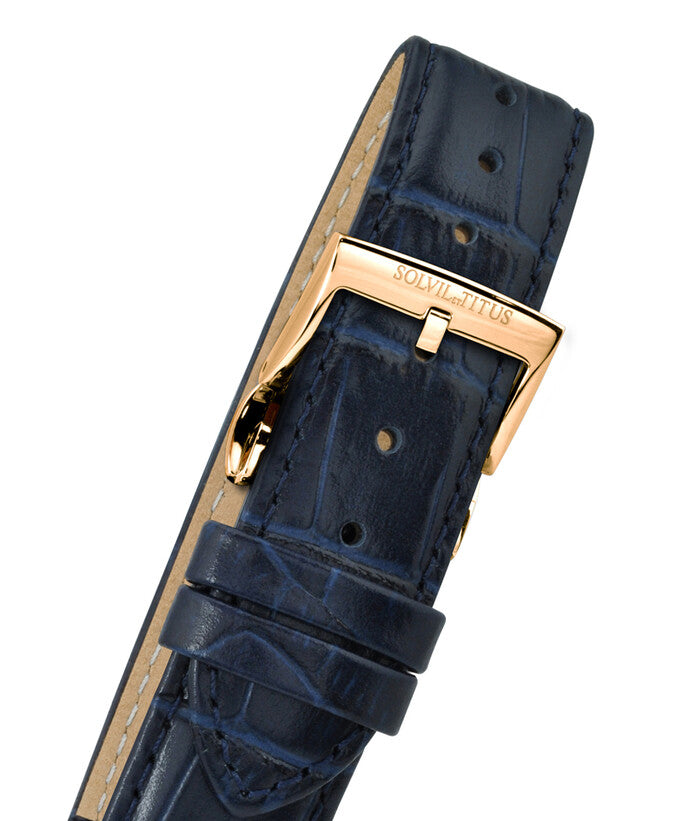 Silverlight三針自動機械皮革腕錶 W06-03229-013