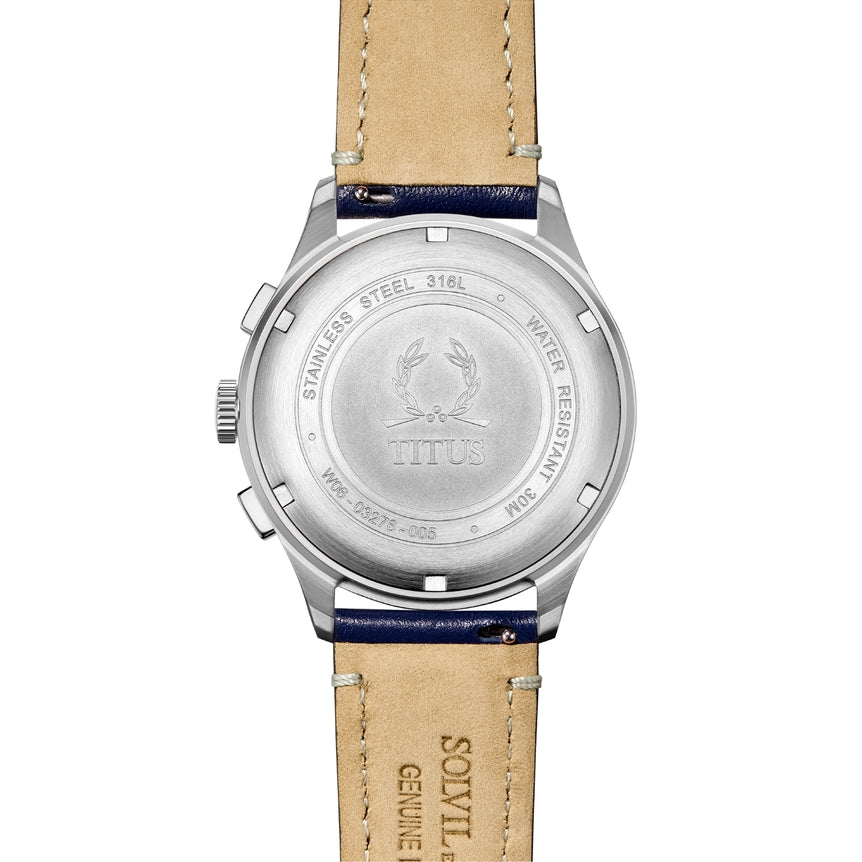 Modernist計時石英皮革腕錶 W06-03276-005