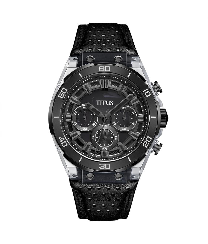 Modernist計時石英皮革腕錶 W06-03285-002