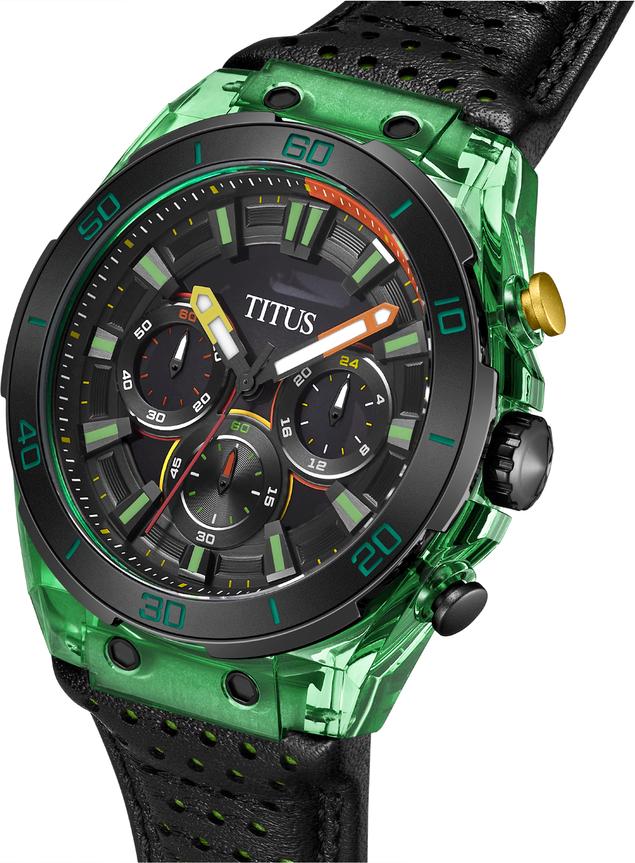 Modernist計時石英皮革腕錶 W06-03285-010