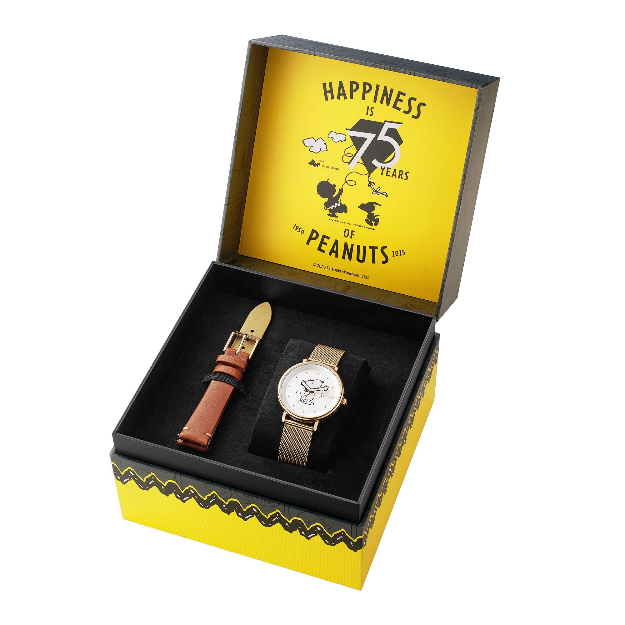 Nordic Tale系列《Peanuts 75th Anniversary》限量版腕錶套裝(限量250套) W06-03383-001