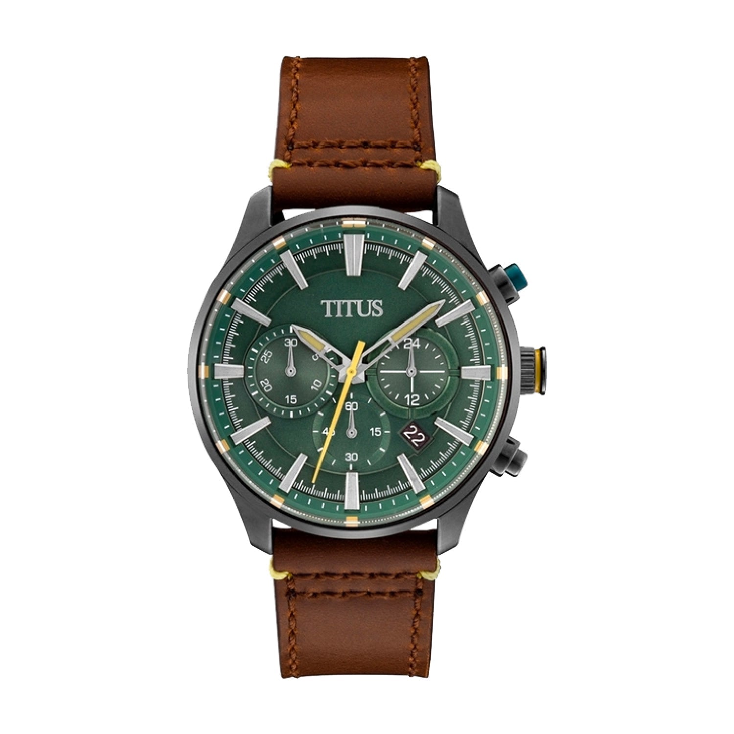 Saber計時石英皮革腕錶 W06-03287-011