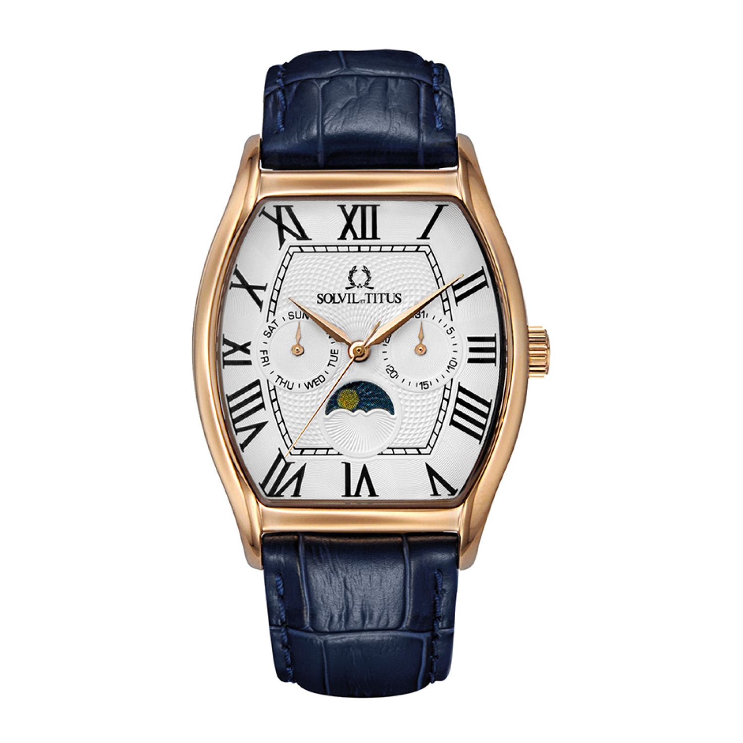 Barista多功能晝夜顯示石英皮革腕錶 W06-03219-002