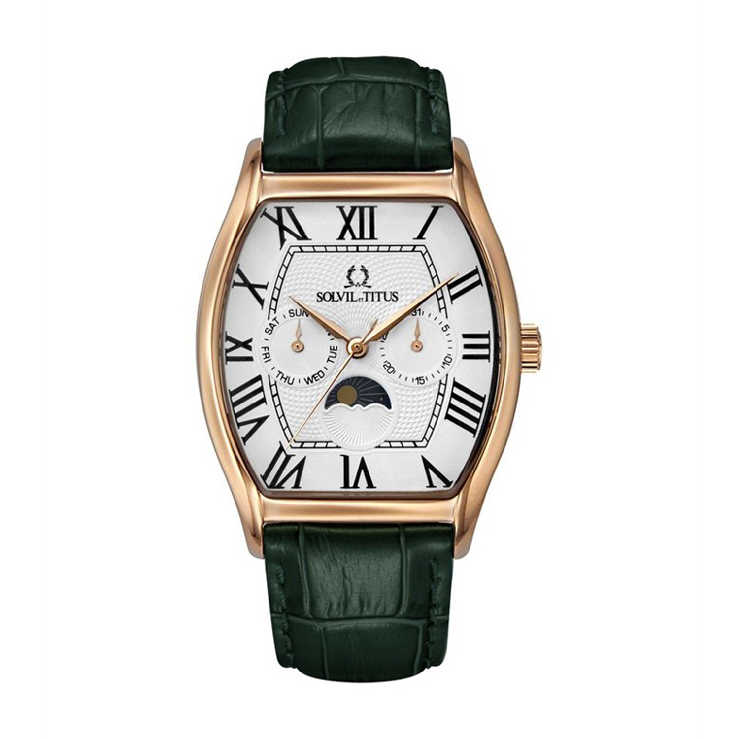 Barista多功能晝夜顯示石英皮革腕錶 W06-03219-006