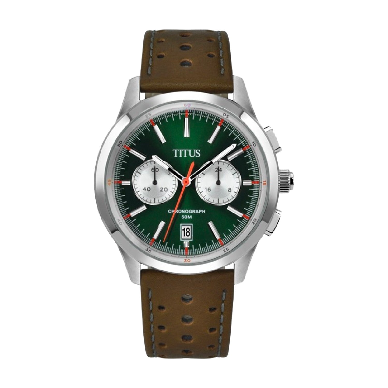 Bravo計時石英皮革腕錶 W06-03236-006