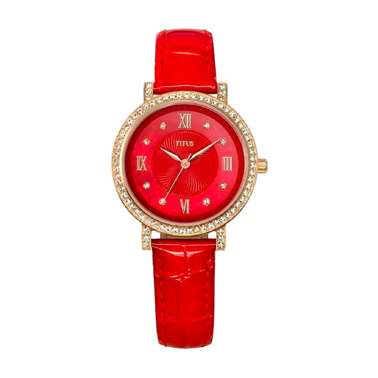 Chandelier三針石英皮革腕錶 W06-03237-002