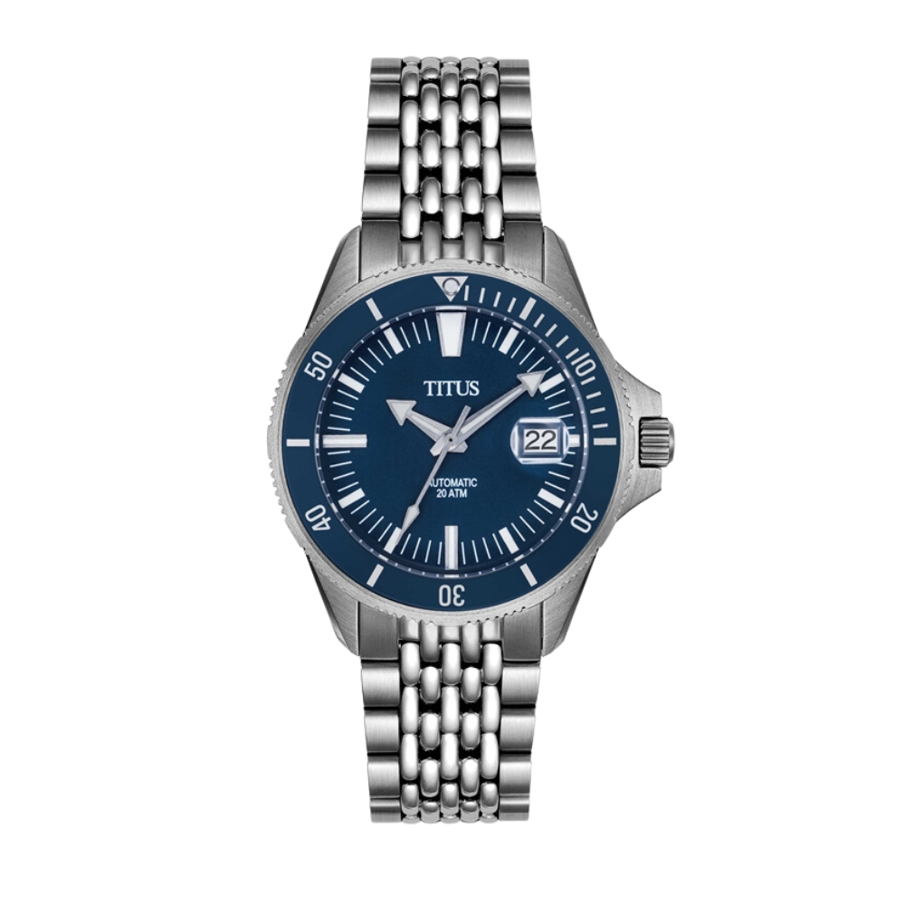 Valor三針日期顯示自動機械不鏽鋼腕錶 W06-03250-002