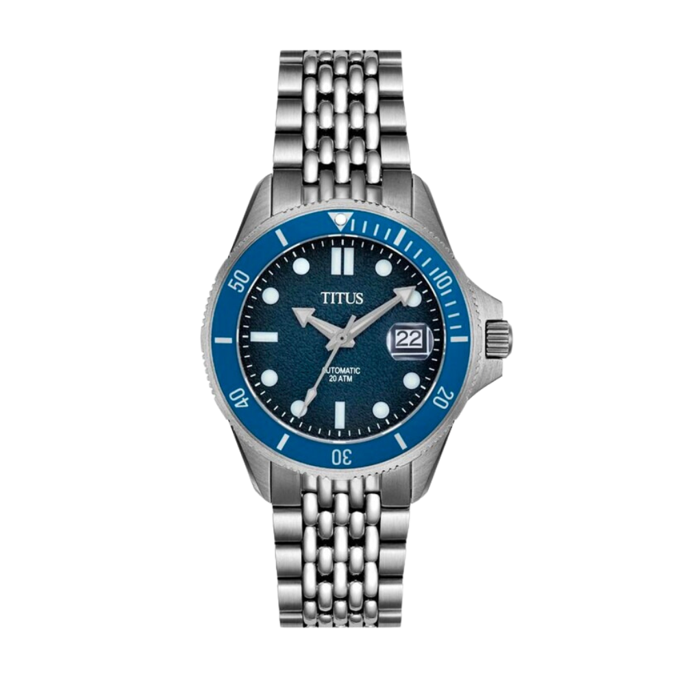 Valor三針日期顯示自動機械不鏽鋼腕錶 W06-03250-008