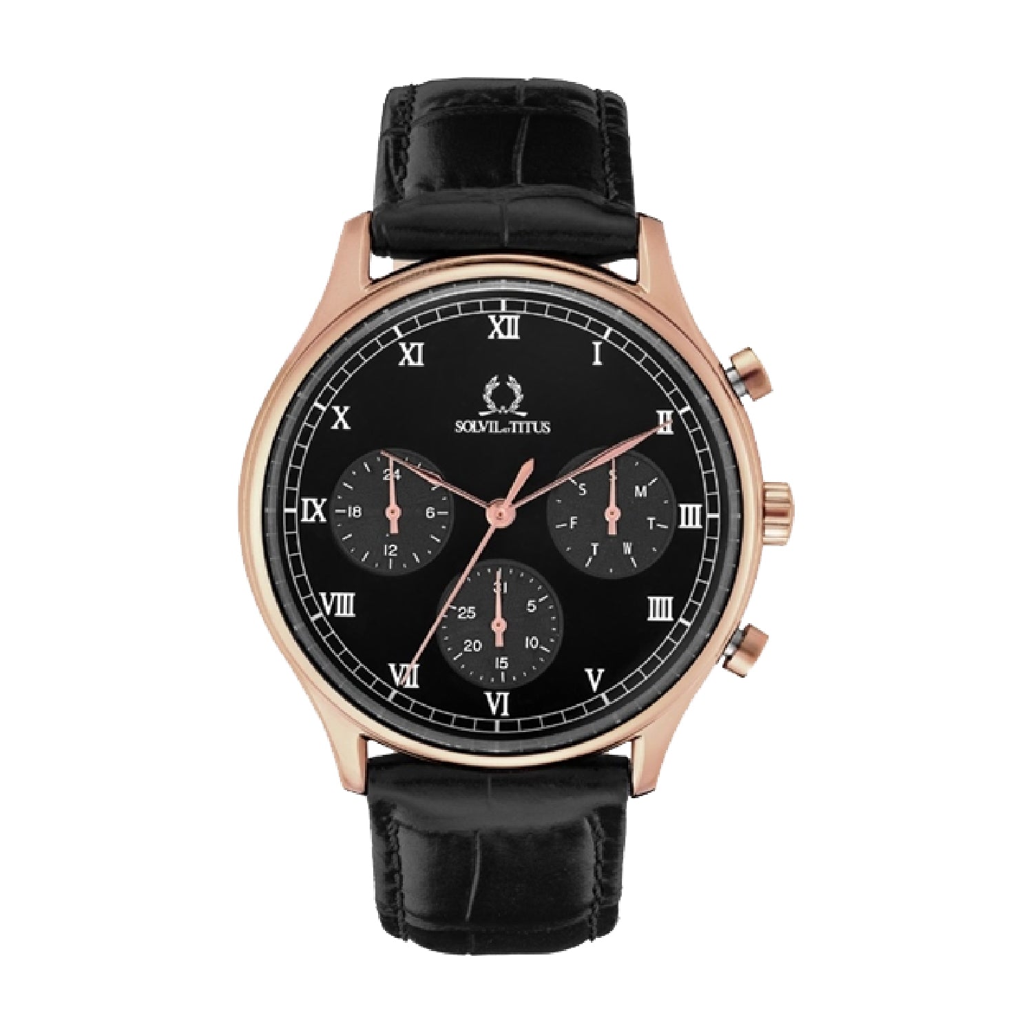 Classicist多功能石英皮革腕錶 W06-03256-004