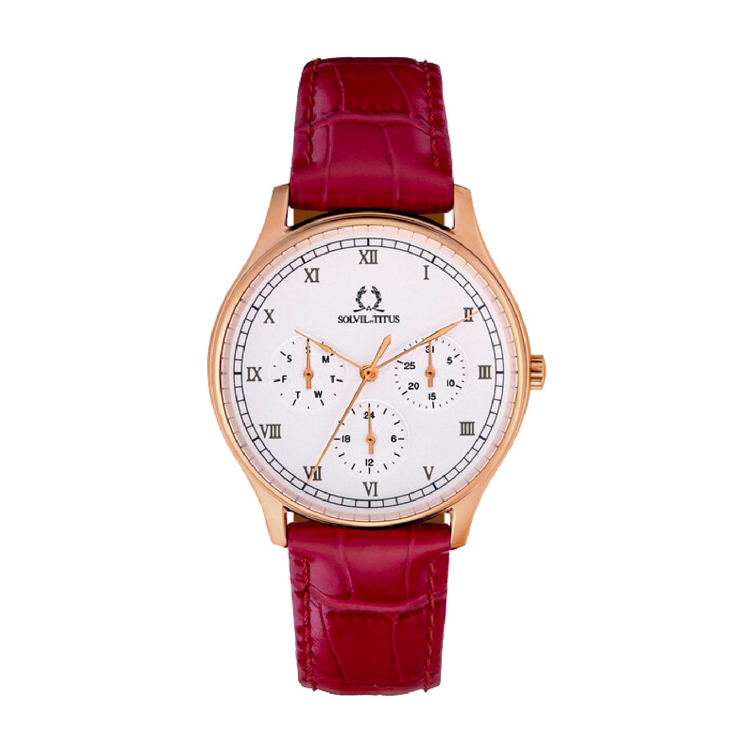 Classicist多功能石英皮革腕錶 W06-03257-003