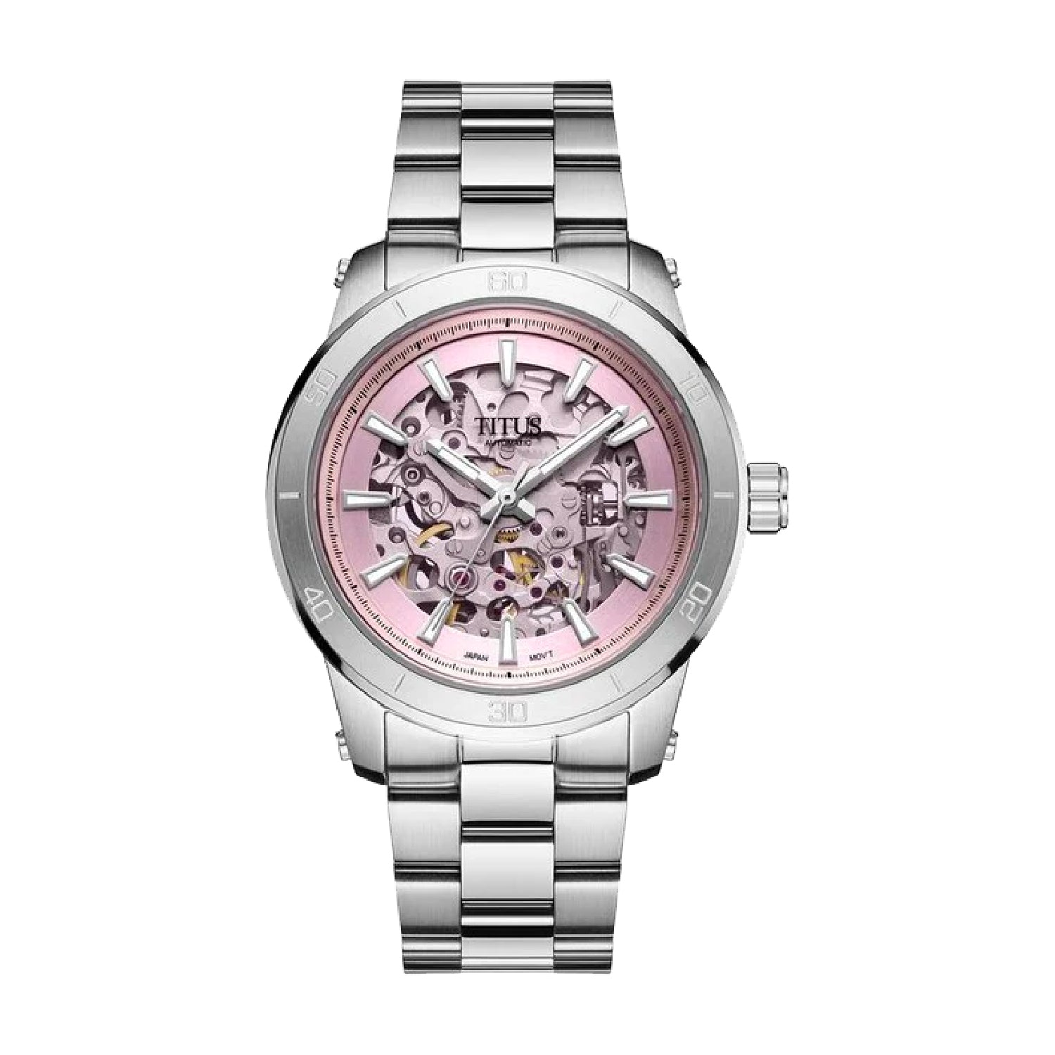 Aspira三針自動機械不鏽鋼腕錶 W06-03281-003