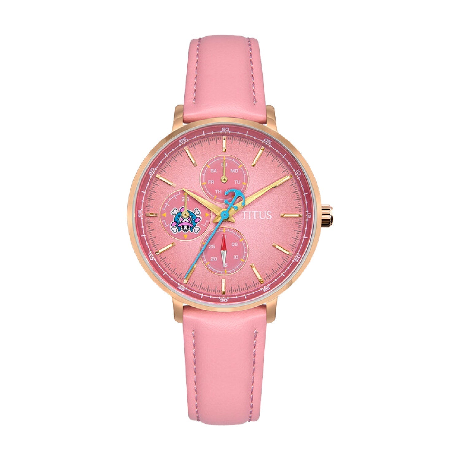 Solvil et Titus x One Piece計時石英皮革腕錶 W06-03292-002