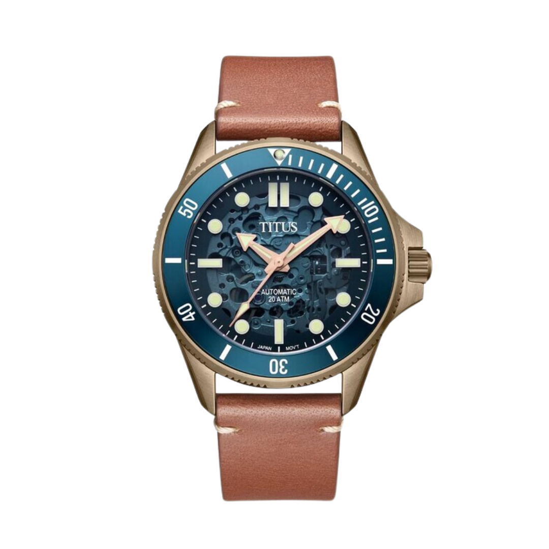 Valor三針自動機械皮革腕錶 W06-03296-006