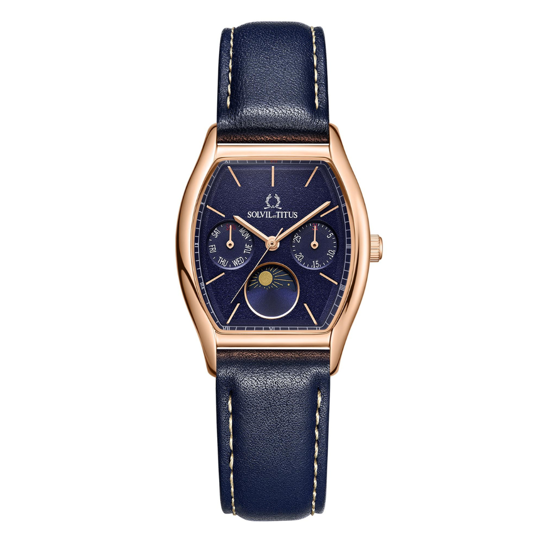 Barista多功能石英皮革腕錶 W06-03324-004