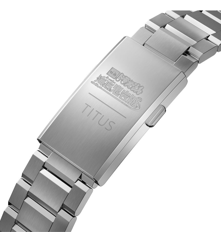 Solvil et Titus Doraemon限量版三針日期顯示自動機械不鏽鋼腕錶 W06-03433-001
