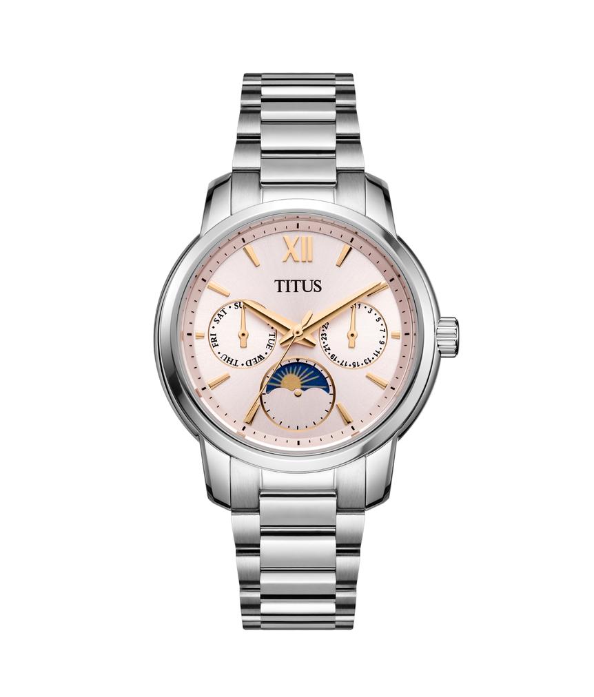 Devot多功能晝夜顯示石英不鏽鋼腕錶 W06-03262-008