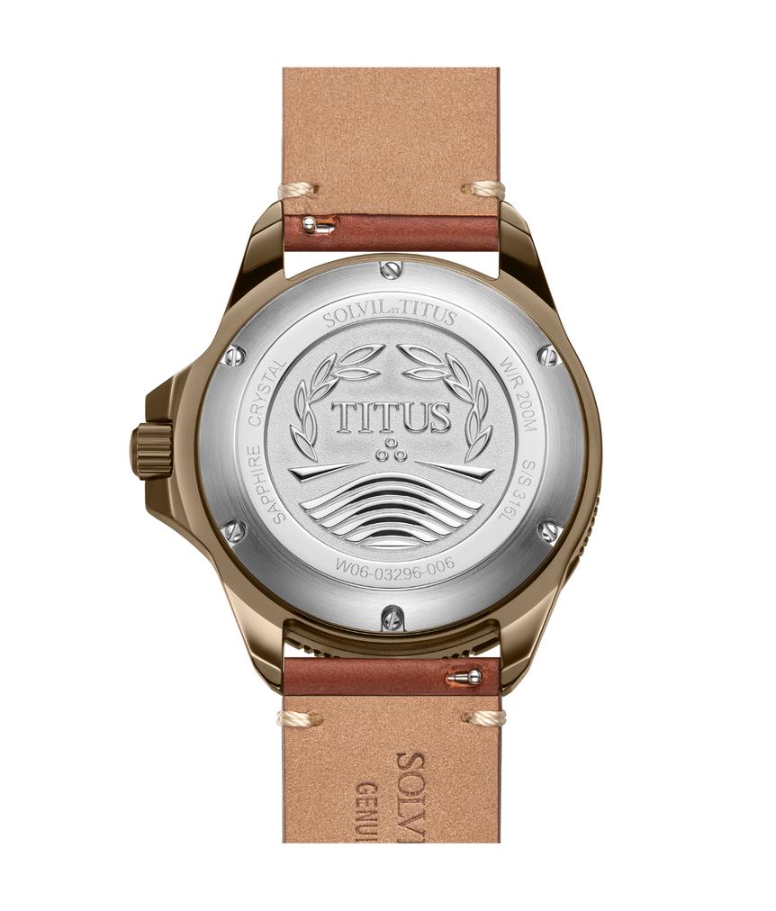 Valor三針自動機械皮革腕錶  W06-03296-006