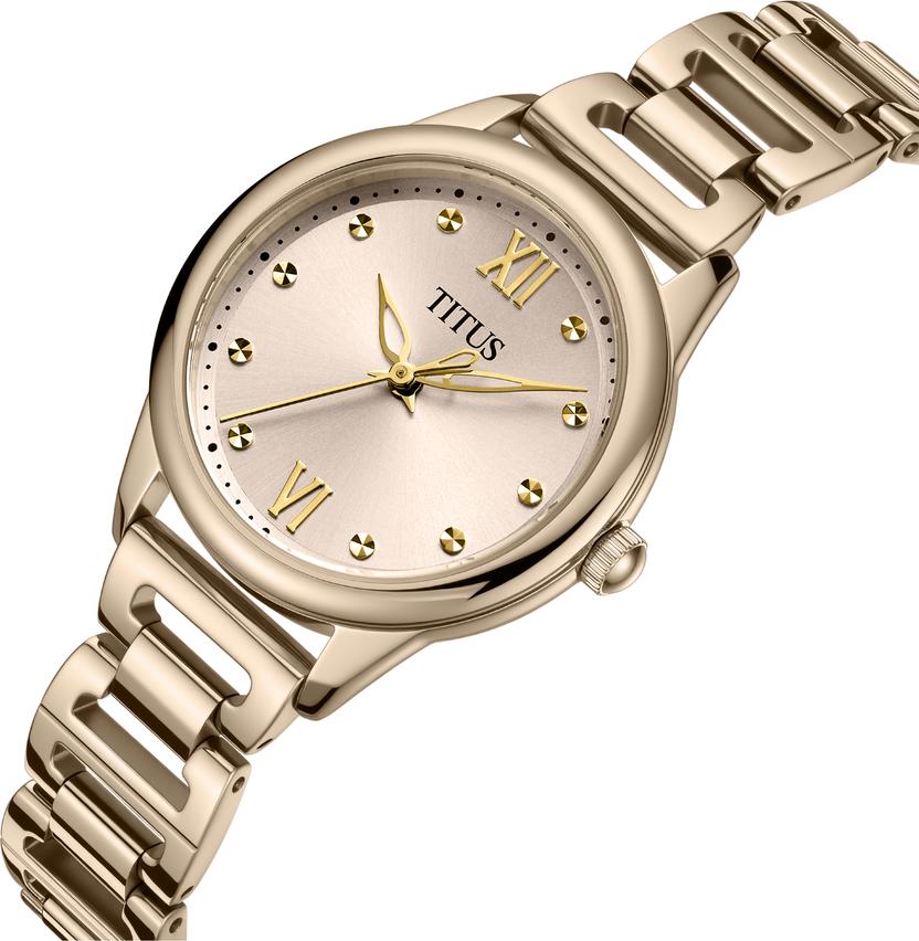 Fashionista三針石英不鏽鋼腕錶  W06-03425-004