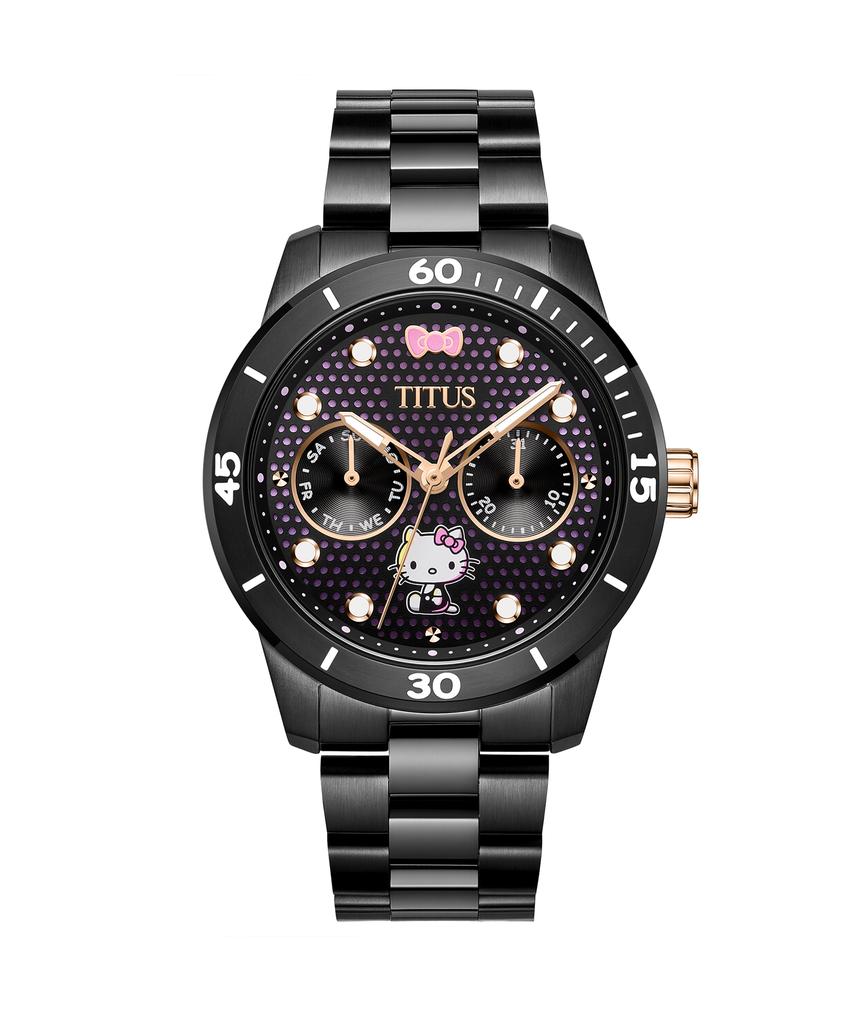 Solvil et Titus Hello Kitty 限量版多功能石英不鏽鋼腕錶 W06-03417-001